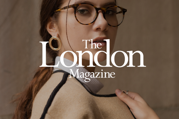 Younger woman profile photo wearing glasses with The London Magazine logo imposed