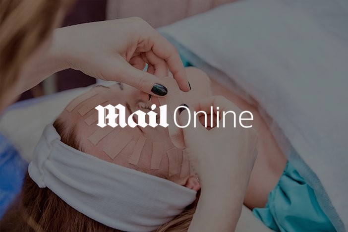 Daily Mail investigation into unqualified eyelid surgery, featuring Dr Elizabeth Hawkes Practitioner working on a patient's eye area, illustrating a Daily Mail investigation into unqualified eyelid surgery